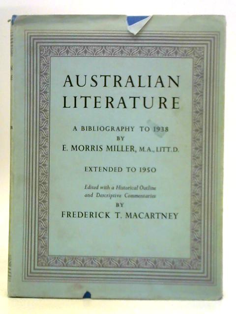 Australian Literature: A Bibliography to 1938 | Old & Rare at World of ...