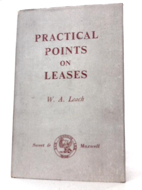 Practical Points On Leases - A Surveyor's Experience