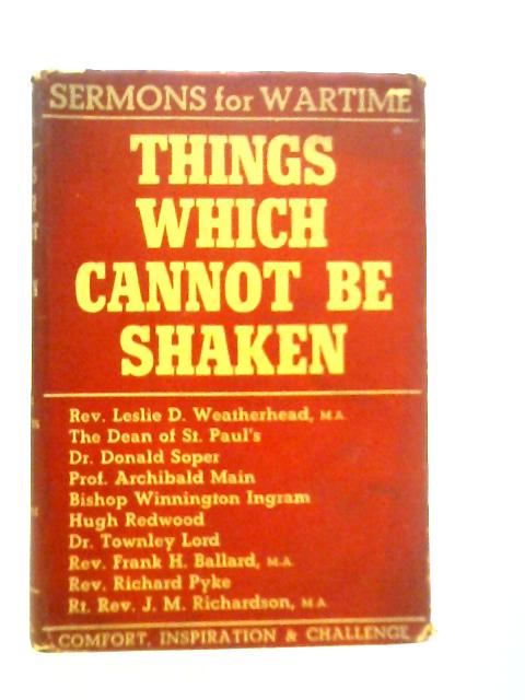 Things Which Cannot be Shaken