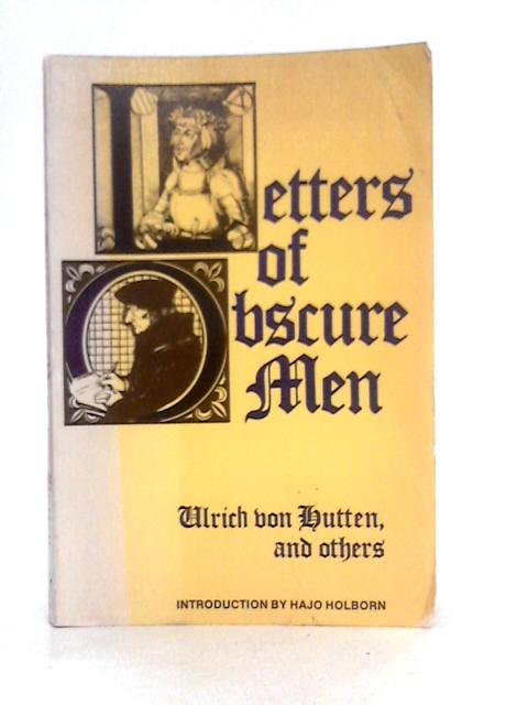 Letters of Obscure Men