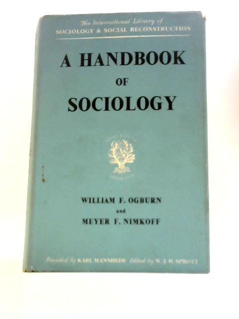 A Handbook Of Sociology