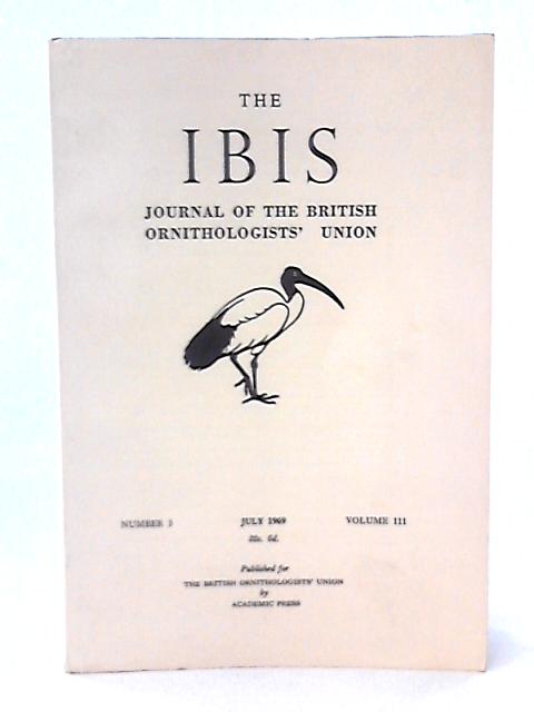 The IBIS Journal of the British Ornithologists' Union Volume 111 No 3