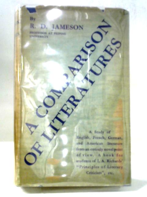 A Comparison Of Literatures by R.D.Jameson
