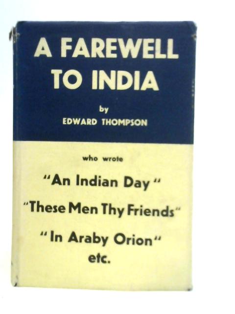 A Farewell to India