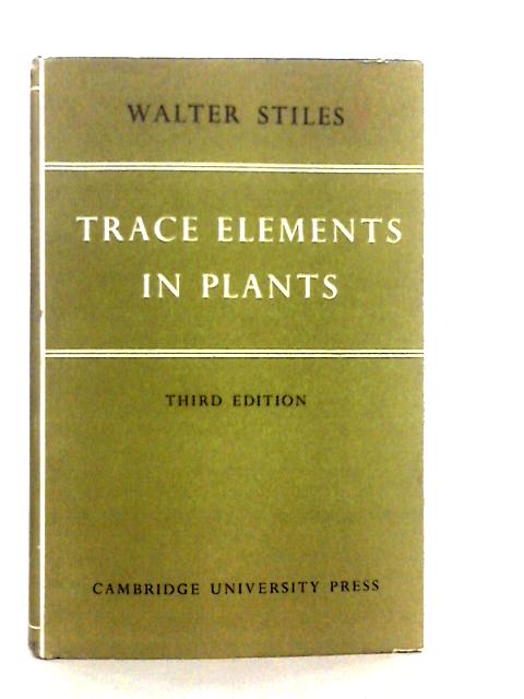 Trace Elements in Plants