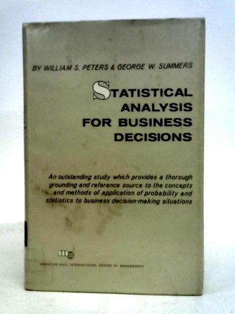 Statistical Analysis for Business Decisions