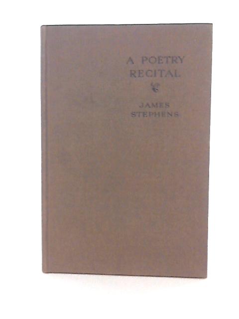 A Poetry Recital.