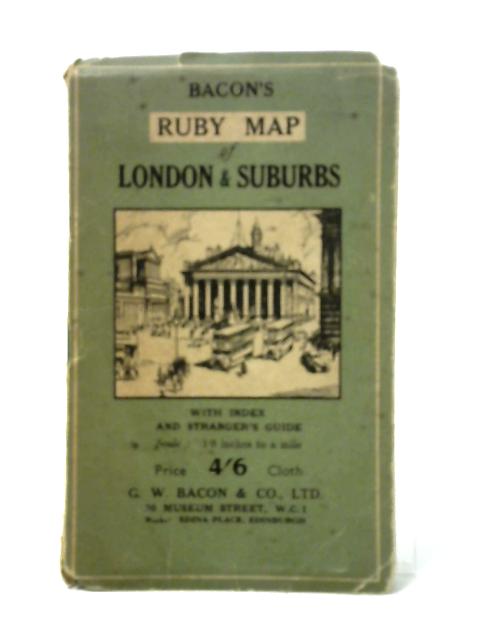 Ruby Map Of London & Suburbs With Index And Stranger's Guide