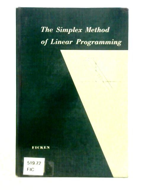 The Simplex Method of Linear Programming