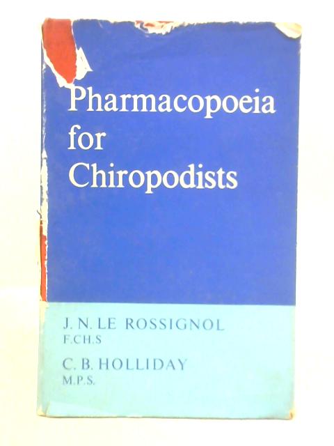 A Pharmacopoeia for Chiropodists
