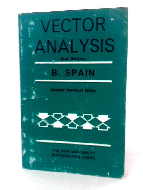 Vector Analysis (New university mathematics series)
