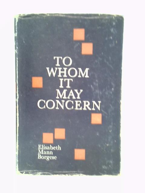 To Whom it May Concern
