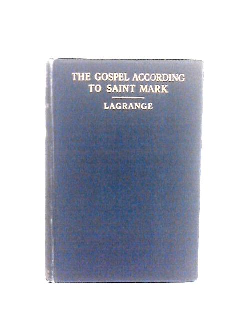 The Gospel According to Saint Mark