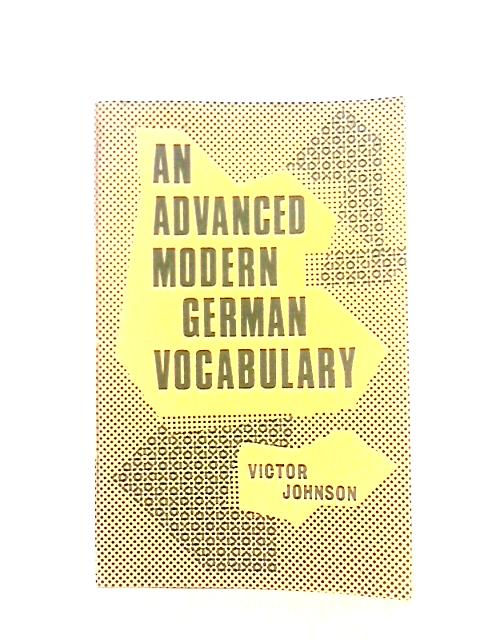 Advanced Modern German Vocabulary