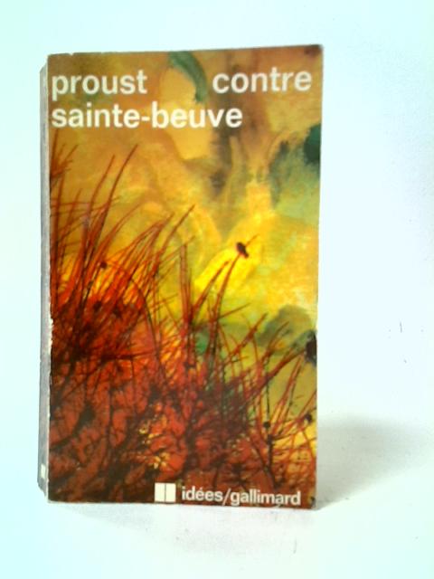 Contre Sainte-Beuve