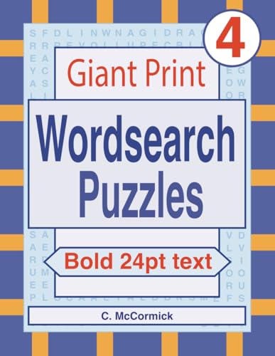 Giant Print Wordsearch Puzzles Volume 4