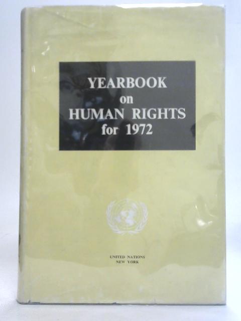 Yearbook On Human Rights for 1972