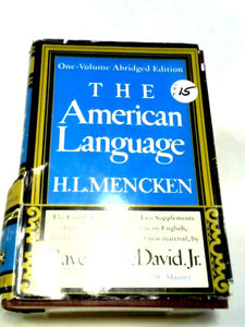 The American Language: An Inquiry Into the Development of English in the United States 
