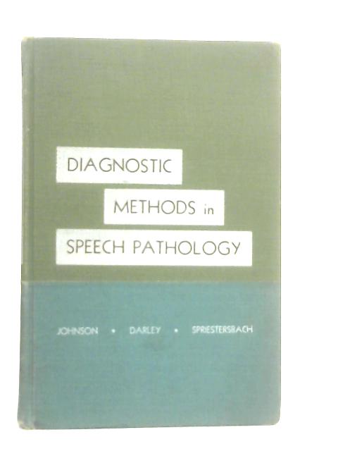 Diagnostic Methods in Speech Pathology