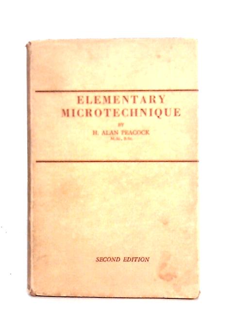 Elementary Microtechnique