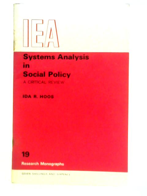 Systems Analysis in Social Policy