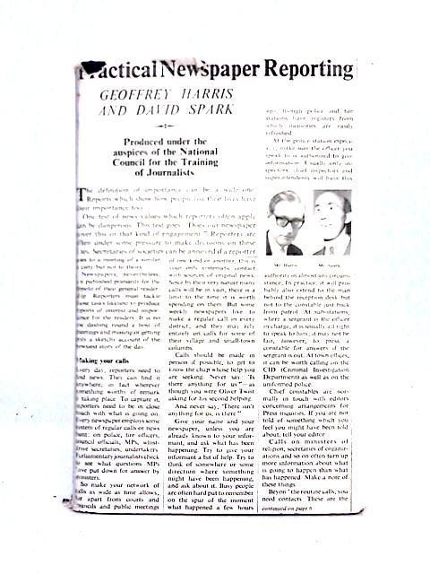 Practical Newspaper Reporting