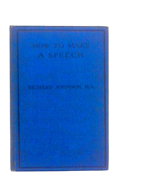 How to Make a Speech