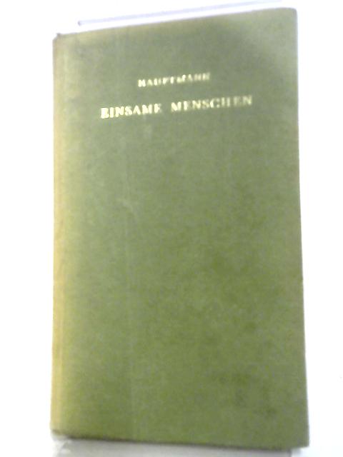 Einsame Menschen (German Texts)