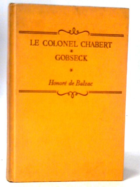Le Colonel Chabert Gobseck