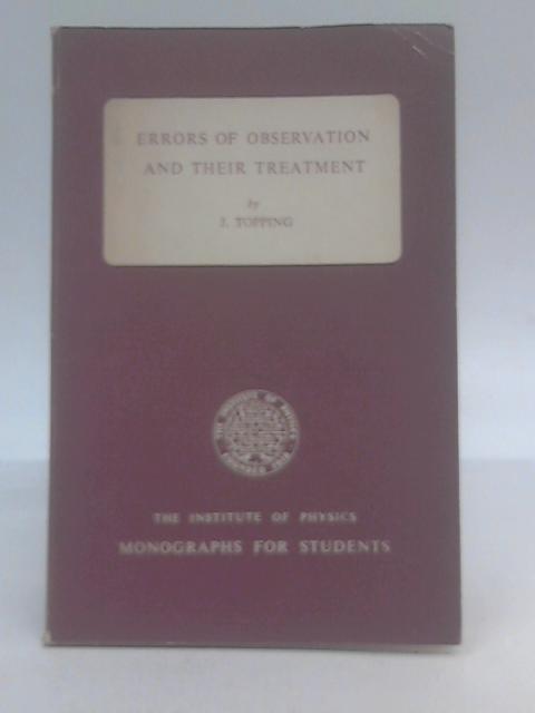 Errors of Observation and Their Treatment.