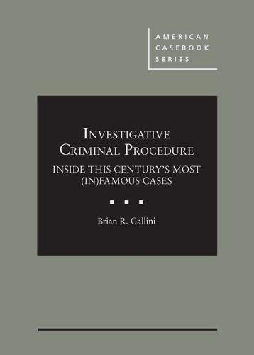 Investigative Criminal Procedure