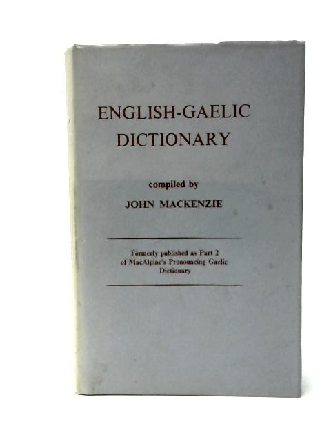 English-Gaelic Dictionary