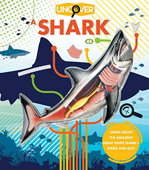 Uncover a Shark - Shark Book for Kids, 3-D Book for Ages 8-12