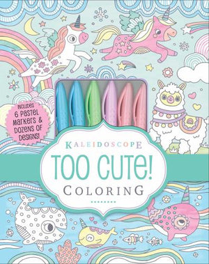Kaleidoscope Coloring Kit: Too Cute (Silver Dolphin)