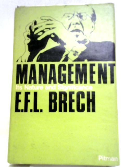 Management: Its Nature and Significance