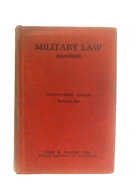 Military Law (Banning)