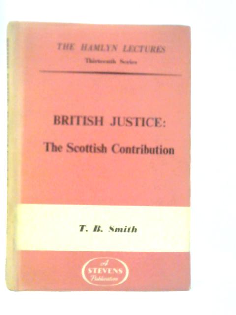 British Justice: The Scottish Contribution