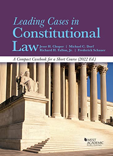 Leading Cases in Constitutional Law