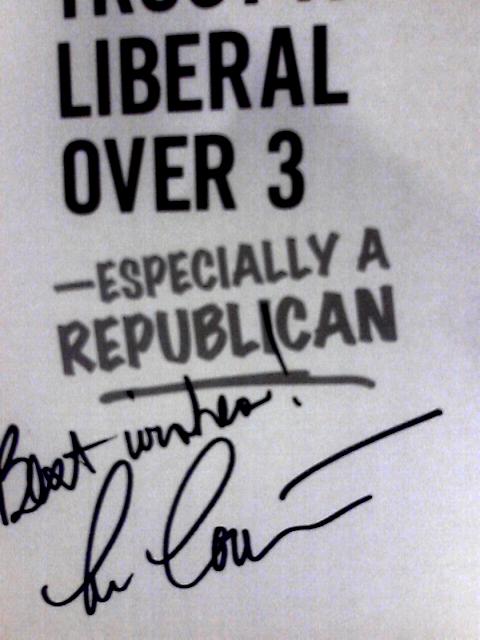 Never Trust a Liberal Over Three - Especially a Republican