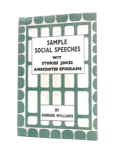 Sample Social Speeches (Right Way Books)