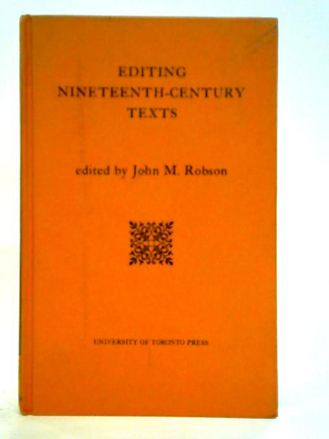 Editing Nineteenth Century Texts