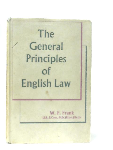 The General Principles of English Law