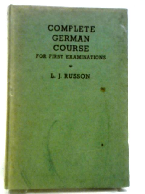 Complete German Course For First Examinations