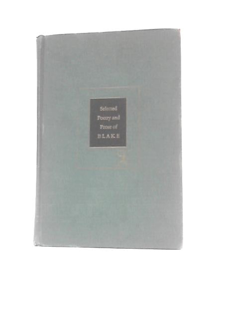 Selected Poetry and Prose of William Blake