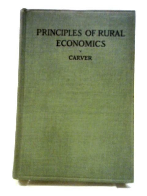 Principles Of Rural Economics.