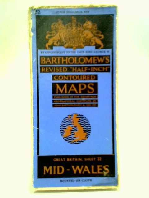 Mid-Wales (Sheet 22) Bartholomew's Revised Half-Inch Maps
