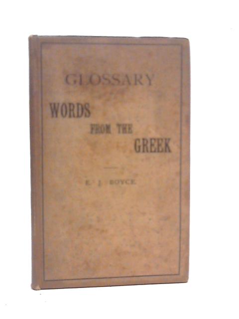 Etymological Glossary