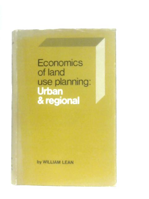 Economics of Land Use Planning: Urban and Regional