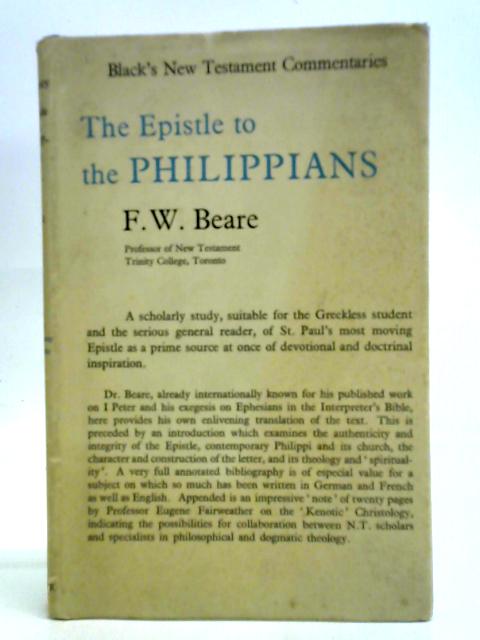 A Commentary on the Epistle to the Philippians