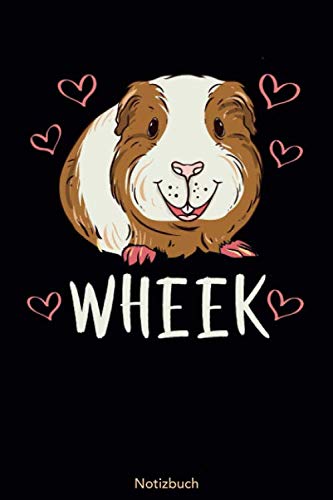 Wheek Notizbuch: Meerschweinchen Notizbuch kariertes Papier mit 120 Seiten | Meerschwein Tagebuch & Schreibheft | süße Haustier Geschenkidee